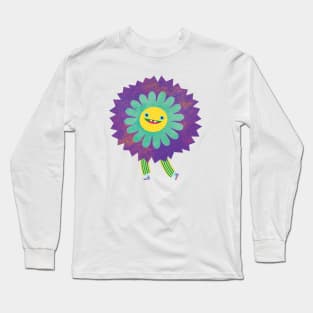 Blooming Teen Flower Long Sleeve T-Shirt